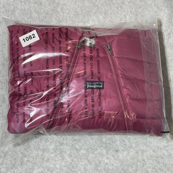 Patagonia Infant Down Sweater Bunting 12 M Pink - Picture 7 of 7